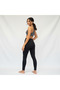 Women's Cotton Black Color Waist V Leggings Bb2034 - 2
