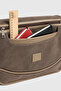 Gk76 Unisex Nubuck Leather Messenger Bag Crossbody Bag Shoulder Bag Khaki - 6