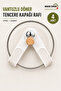4 Pieces of Suction Cup Pot Lid Holders, No Drilling Required, Pot Lid Storage Organizer M-56
