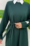 Two-Strap Dress 0007 - Emerald Green - 3