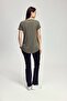 Elix Women's Sports Long T-Shirt Khaki - 7