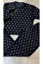 Women's Stoned Crop T-Shirt-Pants Set - 2