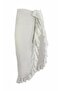 Ashley Ecru Ruffle Pareo - 4