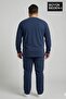 Men's Large Size Long Sleeve 2 Thread Crew Neck T-Shirt Spr26Bts942 - 4