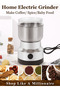 Electric Coffee & Spice Grinder 200W – Stainless Steel Bowl, Metal Blade, Multipurpose Dry Food Grinder