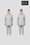 Women's Plus Size 2-Piece Set Hooded Tunic Slim Sweatshirt Spr26Btk991+2