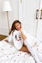Love Yourself Printed 24/1 White 100% Cotton Oversize Tshirt - 3