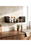 Metal 2-Piece Kitchen Office Room Spice Rack Shelf Organizer Metal Hanging Shelves Bookshelf Ornament Carry - 4