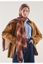 Plaid Pattern Hemp Shawl Tile - 2