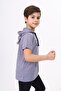 Boy's Printed Hooded Short Sleeve T-Shirt - 3