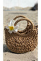Handmade Midi Size Straw Bag (Hand Shoulder Bag) - 8