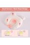 Portable Baby Pillow,Adjustable Cartoon Bear Ergonomic Design,Soft Hypoallergenic Newborn Head Shaping Pillow for Flat Head Prevention - 5