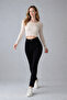 Women's Mom Fit Straight Leg Classic Black Jeans - 3