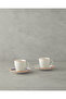Mixed Lines Porcelain Coffee Cup Set Colorful