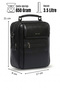 4587 Genuine Leather Men's Handbag Crossbody Bag Black - 8