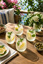Set of four borosilicate glass cups 340 ml