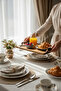Wooden Serving Tray 22X33 cm |   Decorative Presentation & Breakfast Tray Daily Use Antique Style 33 X 17 - 4