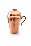 Aura Series Natural Tin-Free Copper Water Cup with Lid - 3