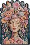Sdt Women's Theme Patterned Modern Woven Base Decorative Carpet Sdt1471
