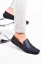 Men's Navy Blue Brown Rog Loafer Shoes - 4