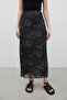 PATTERNED TULK SKIRT LOTUS - 4