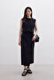 Black Short Vest - Front Buttoned - 3