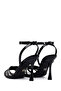Women's Black Ankle Buckle Thin High Heel Patent Leather Sandals 26Sfe499916 - 7