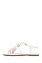Women's White Ankle Buckle Floral Sandals 26Sfd441718 - 3