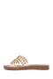 Women's Gold Stone Slippers 26Sfe4605Pv - 3