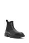 Women's Black Stone Leather Chelsea Boots 25Wfd183018 - 7