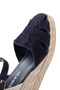 Women's Navy Blue Ankle Strap Wedge Heeled Suede Leather Espadrille Sandals 25Sfd151110 - 8