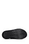 Women's Black Double Buckle Genuine Leather Comfort Sandals 25Sfd300018 - 4