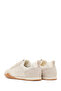 Women's Cream Lace-Up Leather Sneaker 26Pfd553014 - 6