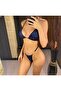 Women's Leopard Print Bikini Set with Pearl Accessories 2 Piece Bikini Set Beach - 4