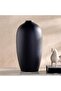 Odin Lesli Polyresin Decor Vase 26.8x26.8x50cm - Black
