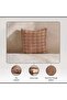 Carmela Textured Down Alt Filled Cushion 50x50cm - Rust - 6