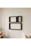 Brooke 3-piece Cube Shelves - Black