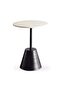 Clemo Accent Table Marble Small - Black & White - 8