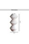 Irie Polyresin Decor Vase 15x15x30cm - White - 6