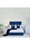 POLINA QUEEN BED VELVET BLUE 160X200 CM - 2