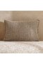 Horizon Herringbone Down Alt Filled Cushion 35x50cm - Ochre
