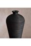 Olivia Terracotta Vase 12x12x32cm - Black - 2
