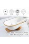 Paco Oval Serving Bowl With Bamboo Base 1.8L - White - 6