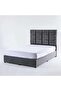 OLGA TWIN BED VELVET GREY 140X200 CM - 3