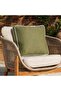 Olive Back Cushion 56x50x7cm Zipper Closure 240 Gsm High Qulity Mackintosh Pp Fabric