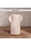 Brittany Terracotta Vase 16x5.5x22.4cm - Off White - 7