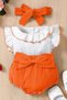 Baby Girl and Children's Muslin Bandana Jumpsuit