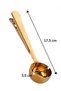 Copper Colored Coffee Scale - Latch Spoon - 17 Cm - 5