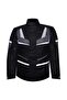 Motorcycle Coat Maxdura Fabric 4 Seasons Reflector Long Model Ark01 Grey