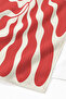 Seaweed Coral Themed Beach Towel - Modern Mediterranean Red Beige Quick-Dry Microfiber Towel - 3